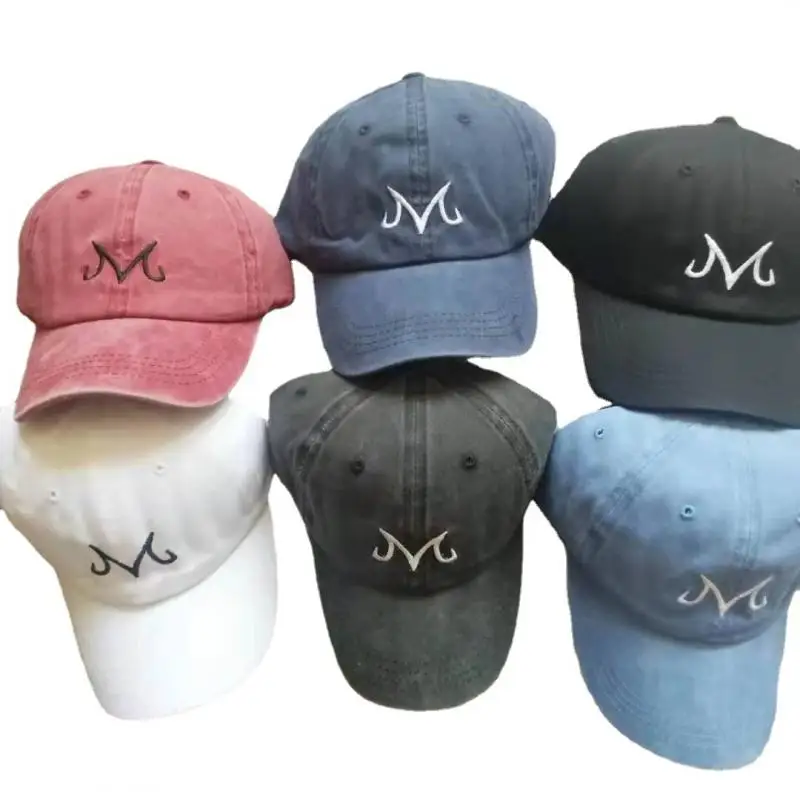 

Винтажная бейсболка Dragon Ball синяя серая кепка Majin Buu простая вышитая универсальная стильная новая ветрозащитная шапка уличная спортивная шапка