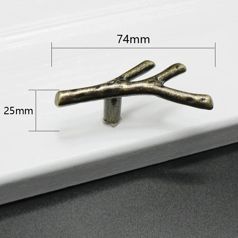 

Ручка дверного ящика, черная, серебристая, бронзовая, ручка кухонного шкафа, ветка, мебельная ручка