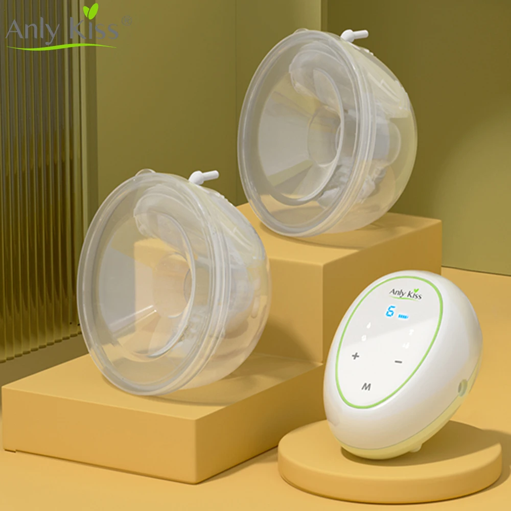 

Anly Kiss Electric Breast Pump USB Chargable Silent Wearable Hands-Free Portable Double Milk Extractor Automatic Milker BPA free