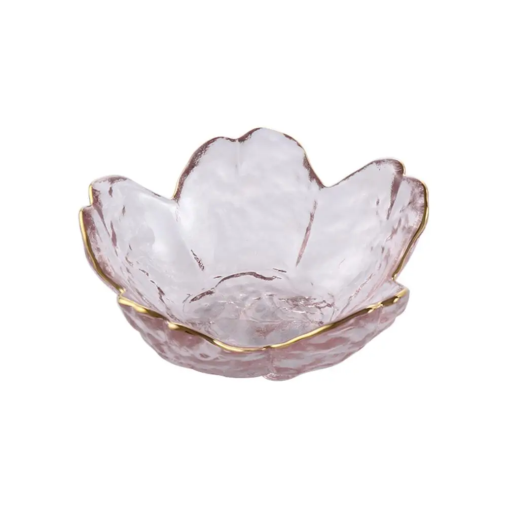 Скандинавский стиль японская золотая инкрустация стеклянное блюдо для