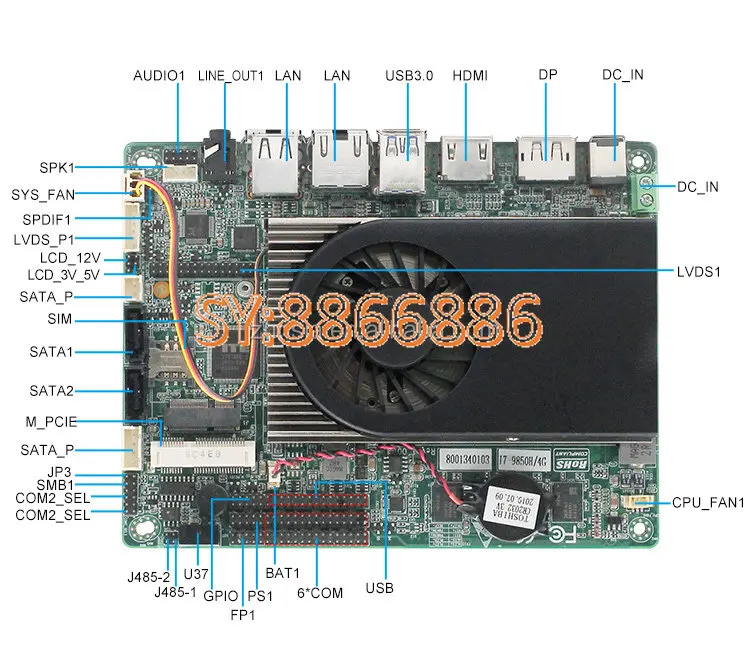 

HM370Z3BW Coffee Lake-H 8th/9th 3.5 Inch Motherboard Industrial Motherboard