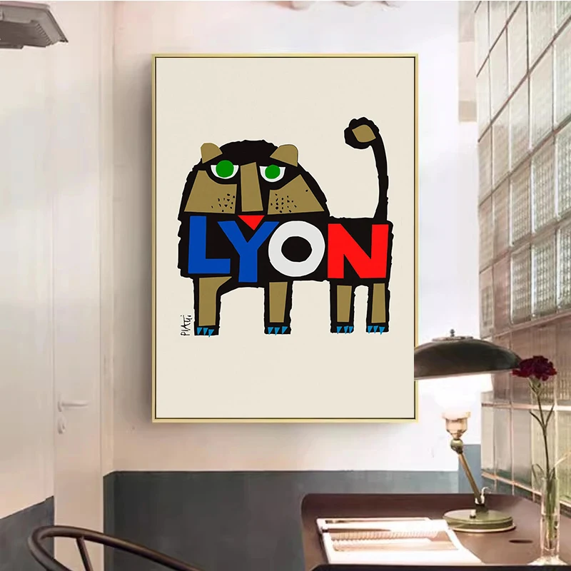 Celestino pi195. абстрактные животные рыба лиса фотография печать на холсте Настенная