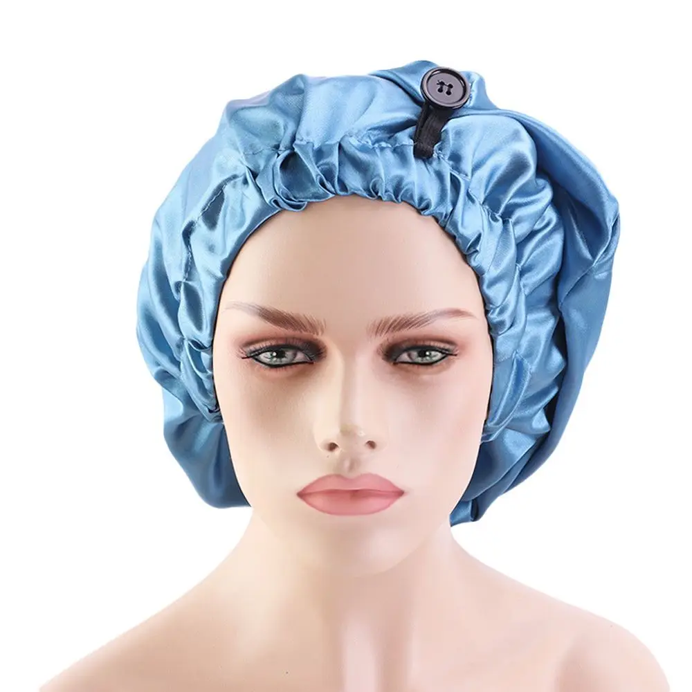 

Headwear Long For Girls African Headwrap Hat Silky Satin Bonnet Satin Beanies Women Sleeping Cap Korean Night Turban