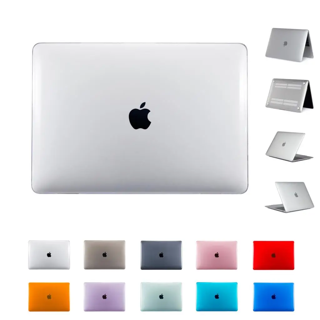 

Прозрачный жесткий чехол для ноутбука MacBook Air Pro Retina 11 12 13,3 15,4, чехол New Air 13 Pro 13 15 с сенсорной панелью + крышкой клавиатуры