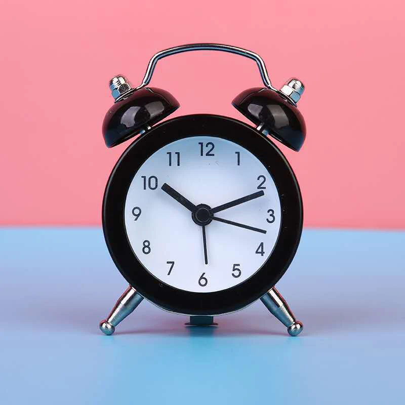 2022 Creative Rabbit Ears Cute Mini Metal Alarma Despertador