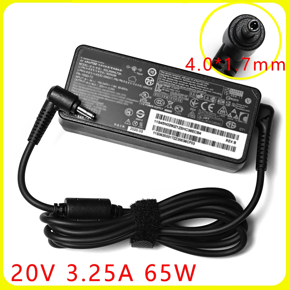 

20V 3.25A 65W Laptop Charger for Lenovo IdeaPad 330 330s 320 320s 120s 130 310 510 520 530S Yoga 310 510 520 530 710 510-14ISK