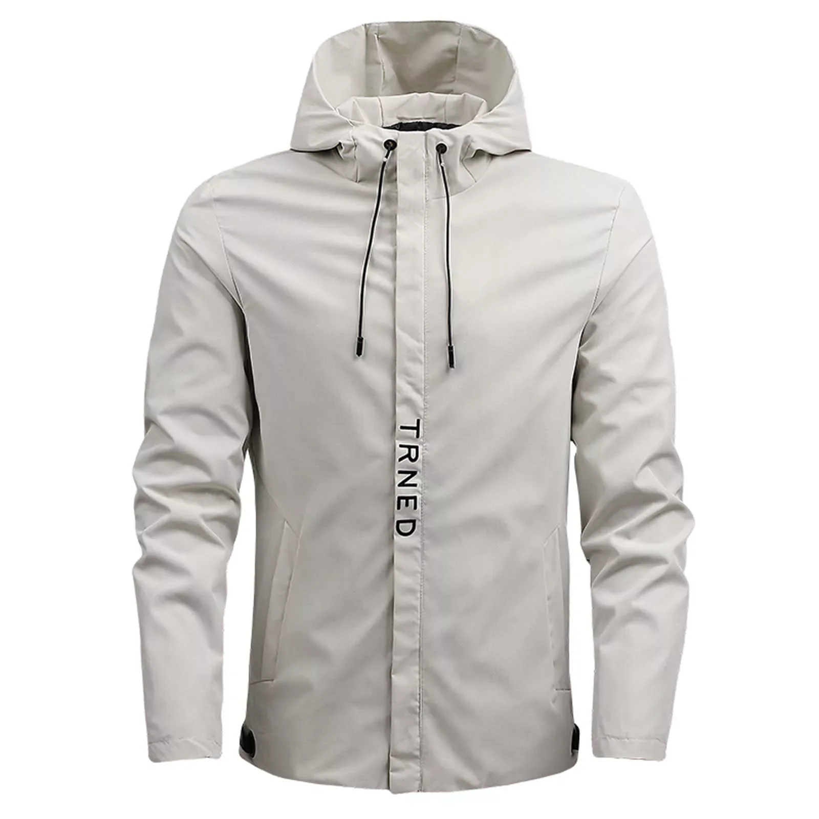 

Men Raincoat Mens Autumn And Winter Solid Coat Sports Simple Zipper Coat Pocket Baseball Clothes Mens Jacket