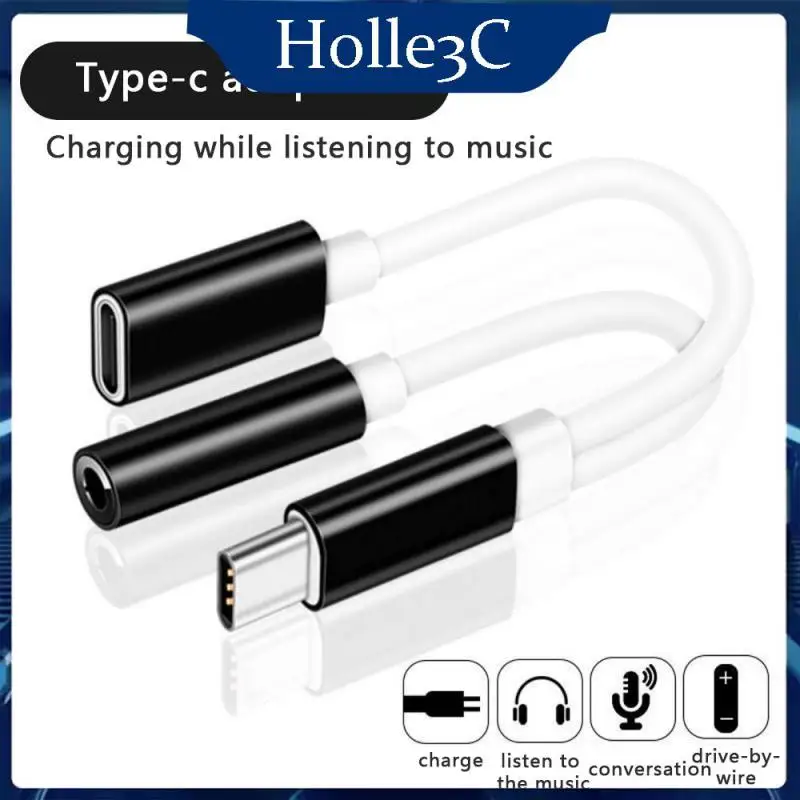 

Durable Type-c Audio Adapter Cable Aluminum Alloy Shell Tpe Wire Audio Converter Transmission Is Faster Fine Workmanship