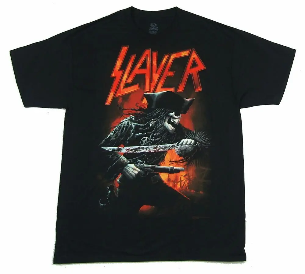 

Slayer Pirate Motorboat 2015 Black T Shirt New Band Merch Event Tour