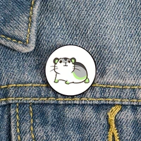 pride hamster agender pin custom brooches shirt lapel teacher tote bag backpacks badge cartoon gift brooches pins for women