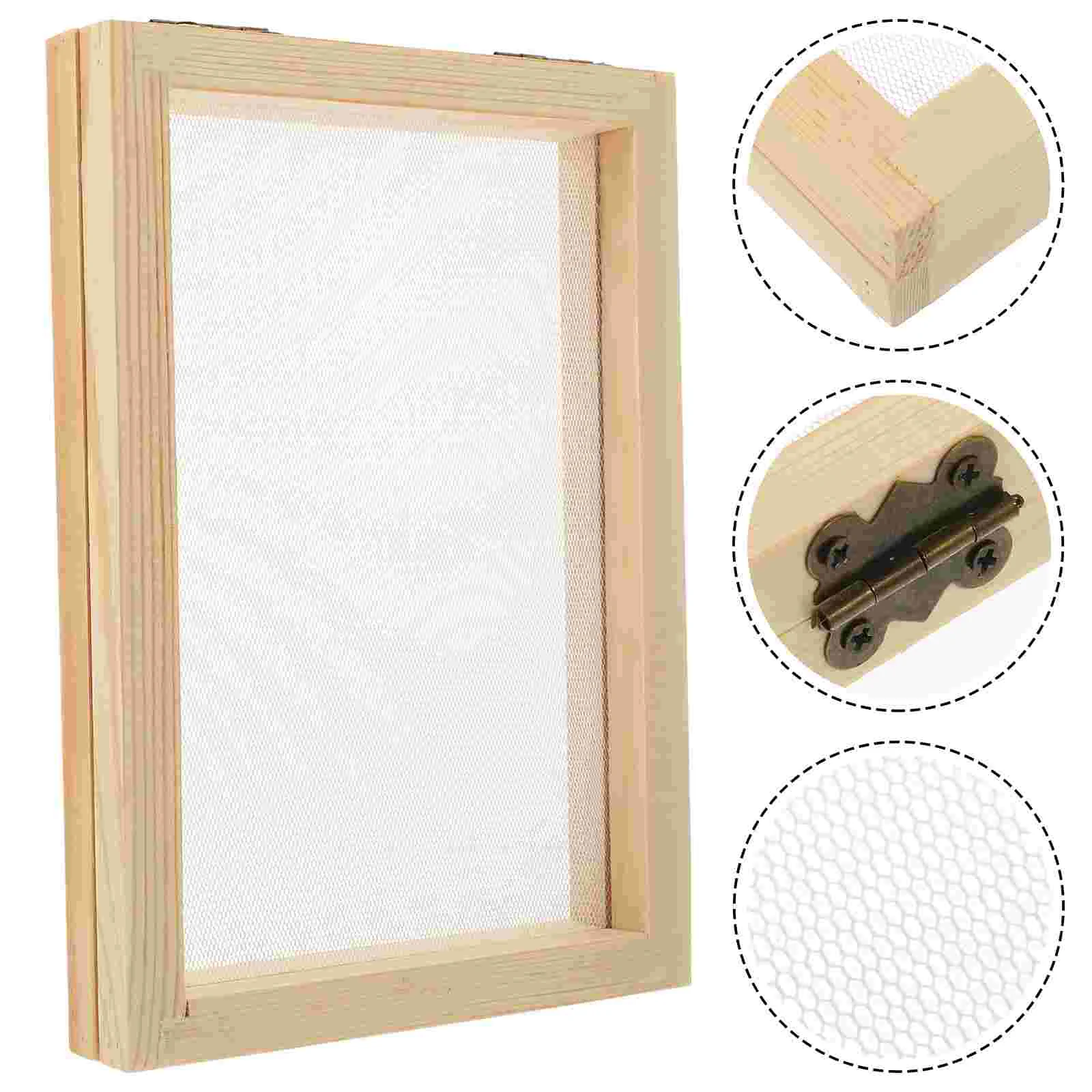 

Screen Paper Frame Papermaking Making Wooden Printing Silk Wood Photo Flower Dried Screens Frames Molds Make Handmade Diy