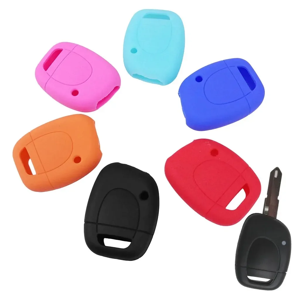 Силиконовый чехол для автомобильного ключа оболочка брелока подходит Renault Megane Clio
