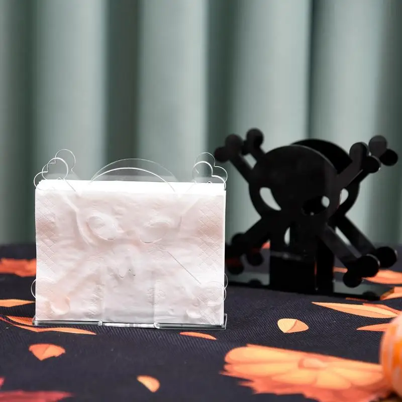 

Держатель для салфеток, подставка для салфеток, Тема Хэллоуин, автономный органайзер для салфеток для кухни и стола, современные салфетки