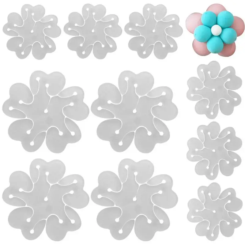 

Balloon Flower Clips 10pcs Balloon Decorative Clamps Plum Blossom Air Balloon Tying Tool For Wedding Birthday Party Balloon