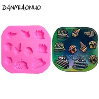 danmiaonuo a0372048 ice cream shape candy mold baking accessories and tools set topo de bolo moule silicone patisserie eid
