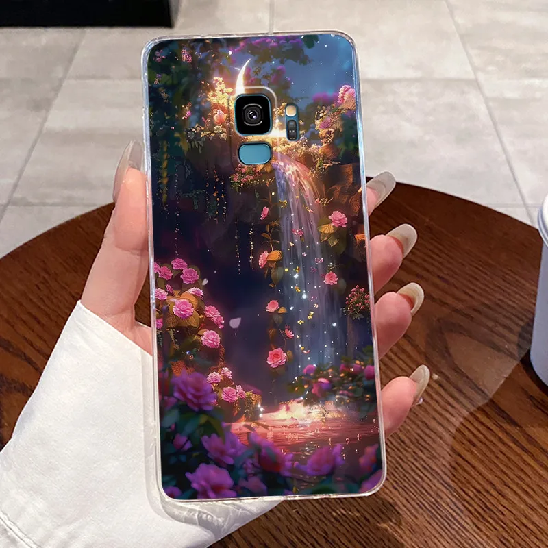 Фото Чехол для Samsung s9 Clear Luxury Cute Love Rabbit Funny TPU Мягкая силиконовая задняя крышка Samsung S9+ / S9 Plus Защитный чехол для телефона №5
