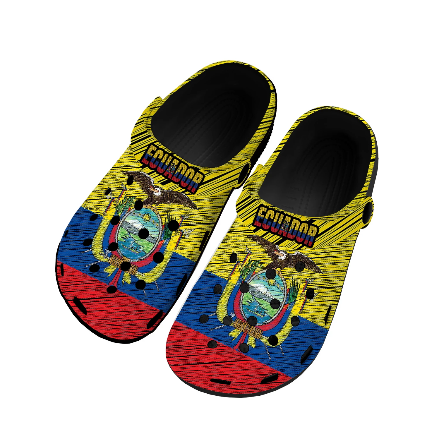 

Ecuador Flag Home Clogs Custom Water Shoes Mens Womens Teenager Ecuador Shoe Garden Clog Breathable Beach Hole Slippers