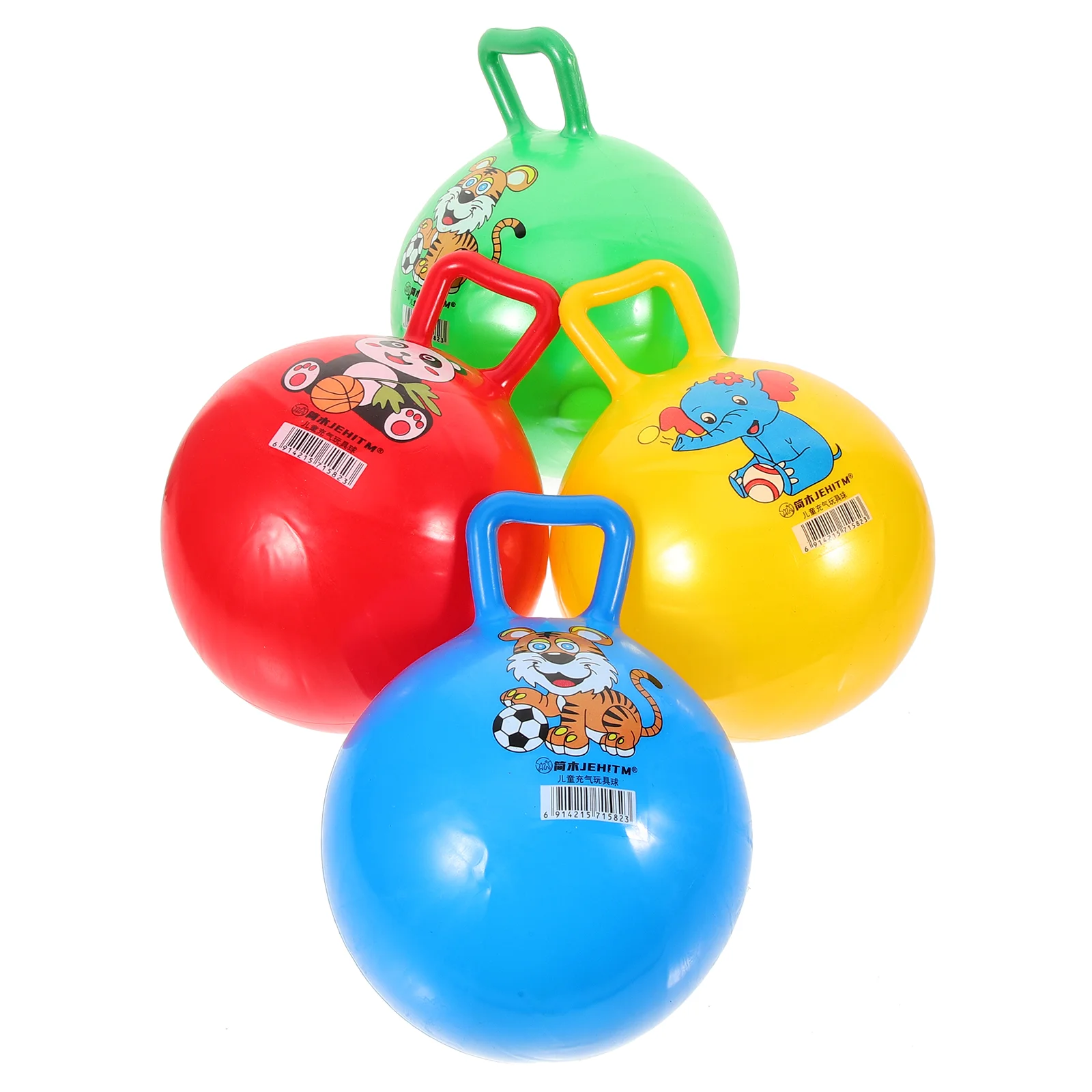 

4Pcs Kids Bouncing Balls Kids Hopper Hopper Pattern Jumping Balls Fitness Exercise for Kids And ask