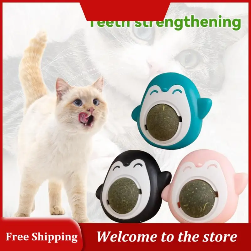

Penguin Style Catnip Balls Grinding Teeth Interactive Cat Mint Toys Edible Safety Healthy Snack Bite Resistant Pet Cat Supplies