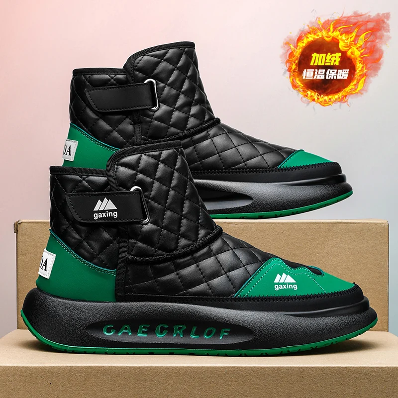 GR-22003M WATERPROOF SNOW WALKING SHOES MEN'S HUNTING BOOTS TACTICAL SHOES DESERT COMBAT ANKLE LEATHER MOUNTAINEERING SHOES