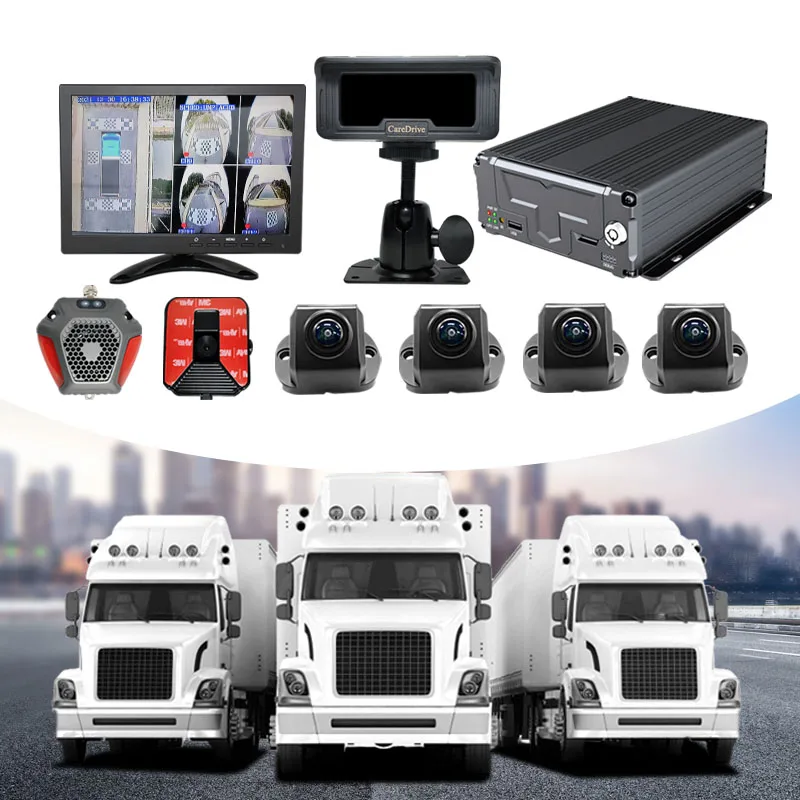 Фото Комплект AlwayCare Driver Assistant: мобильный видеорегистратор (MDVR) с GPS, функцией сканирования глаз и предупреждения о сонливости, IPS-экран для водителей №1