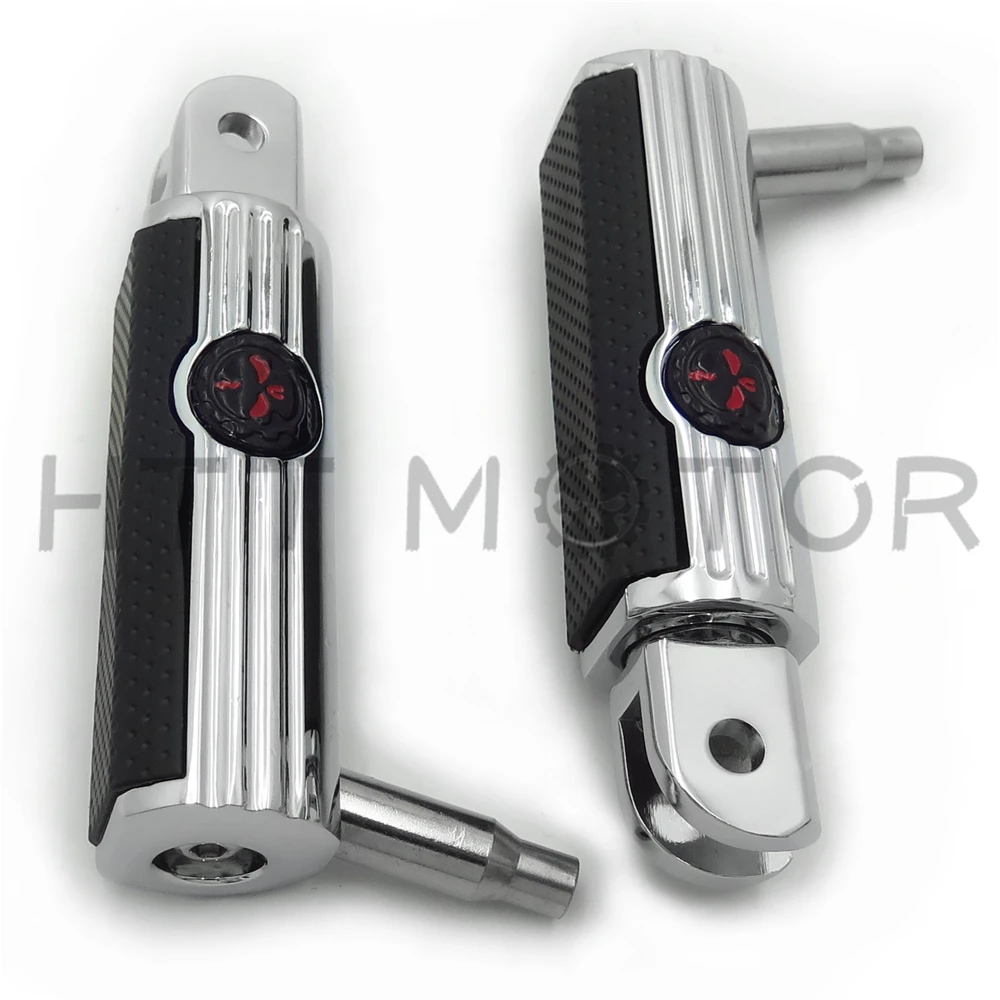 

Aftermarket free shipping Skull Defiance Rider footpegs For Harley 2018-later FXBB FXBR FXBRS FXLR