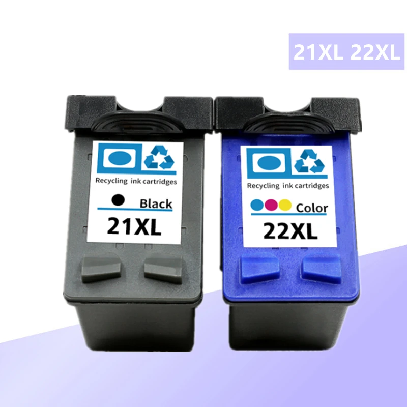 21 22 XL Compatible Ink Cartridge Replacement for HP 21 22 21XL 22XL HP21 Deskjet F2180 F2280 F4180 F2200 F380 380 Printer