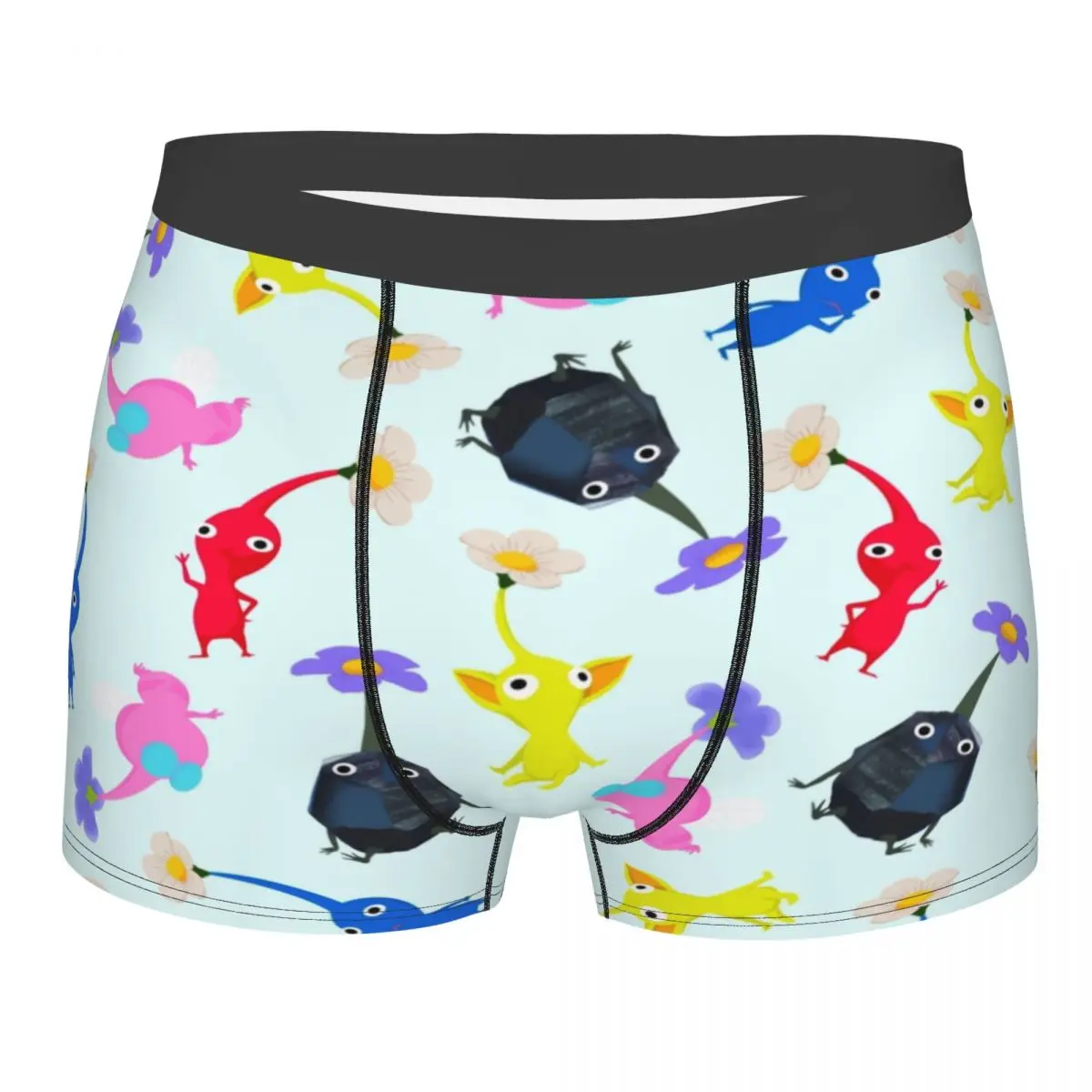 Мужская новинка на заказ нижнее белье с рисунком Pikmins для видеоигр трусы-боксеры