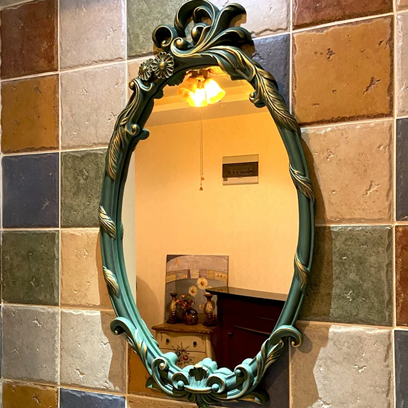 

Round Large Wall Mirror Bedroom Design Aestheti Toilet Wall Mirror Bathroom Antique Vanity Espejo Pared Home Decoration HY50MM