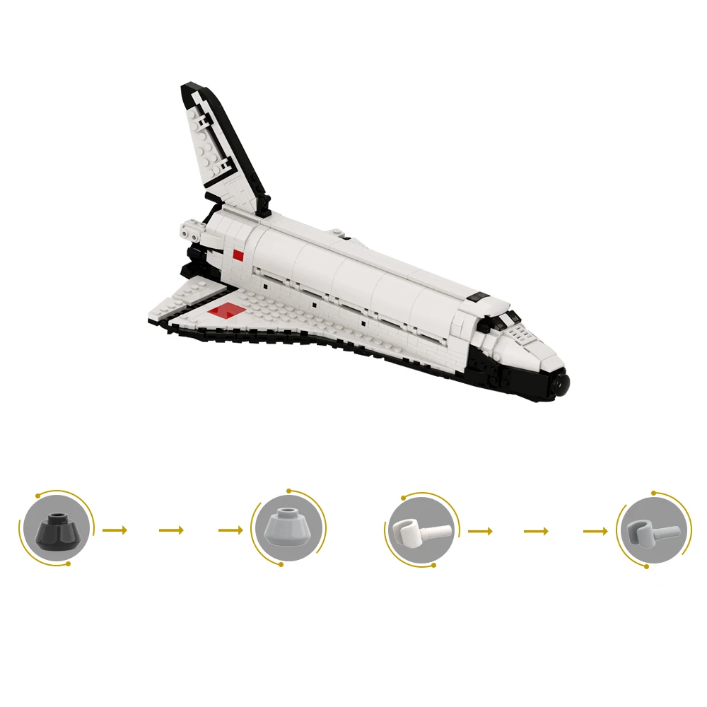 Фото Конструктор gobrick Moc, буран, космический корабль, игрушки, орбитры, космический самолет, модель «сделай сам», подарок на день рождения, детский, взрослый, космический самолет, кирпичи №4
