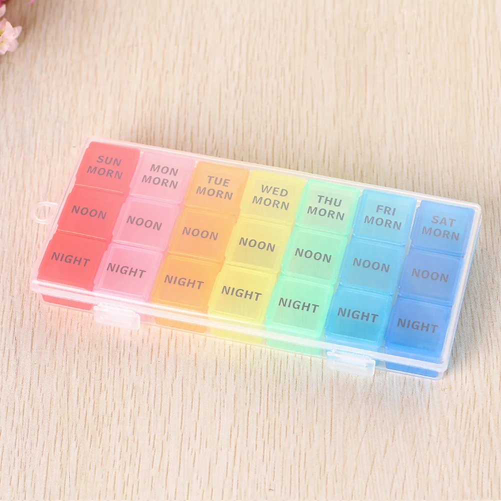 

Box Organizer Case Travel Day Daily Storage Container Vitaminweekly Medication Holder A Timesboxes Sorterportable Monthly