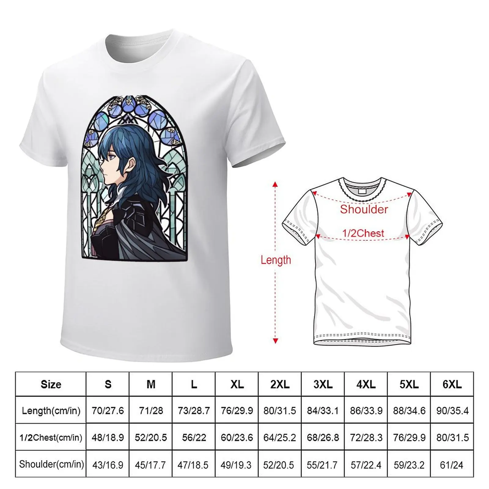 Витражная футболка Byleth (женская) Забавные футболки мужские с рисунком тяжелого