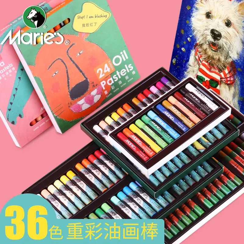

Marley Brand Soft Oil Pastel Set Macaroon Oily Heavy Color Water-Soluble Thick Color Stick Crayon Painting Paint Stick