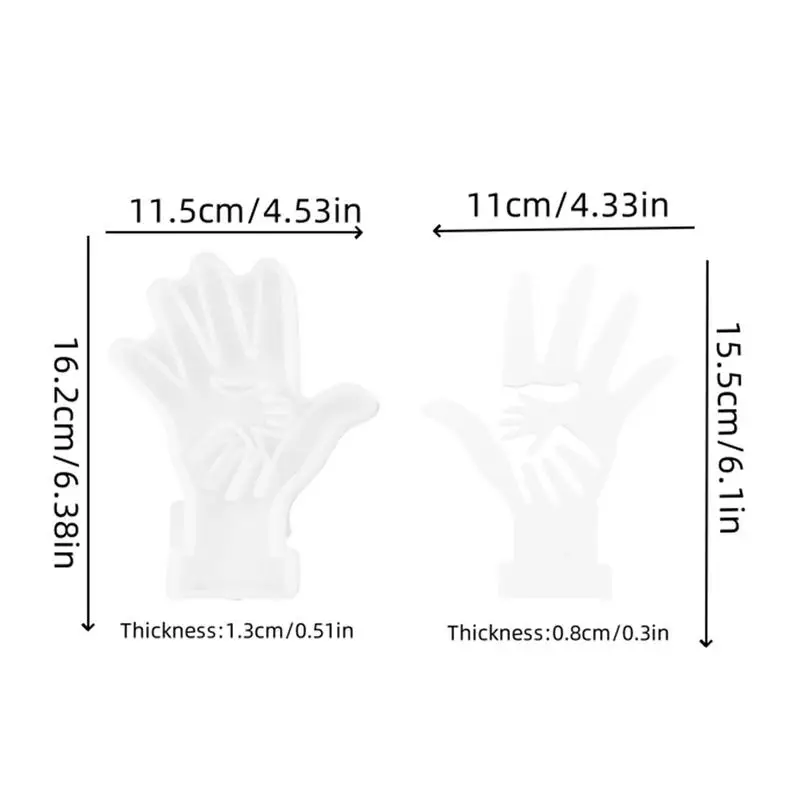 Подсвечник силиконовая форма полые руки Смола эпоксидный подсвечник литье формы