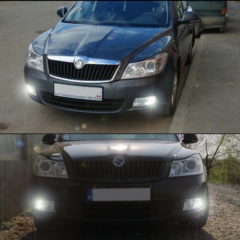 2шт Автомобиль 12V 1156 светодиодов Canbus OBC S25 BA15S P21W Лампочка для Skoda Superb Octavia 2 FL 2011 2012 2013 Дневные ходовые огни DRL on.