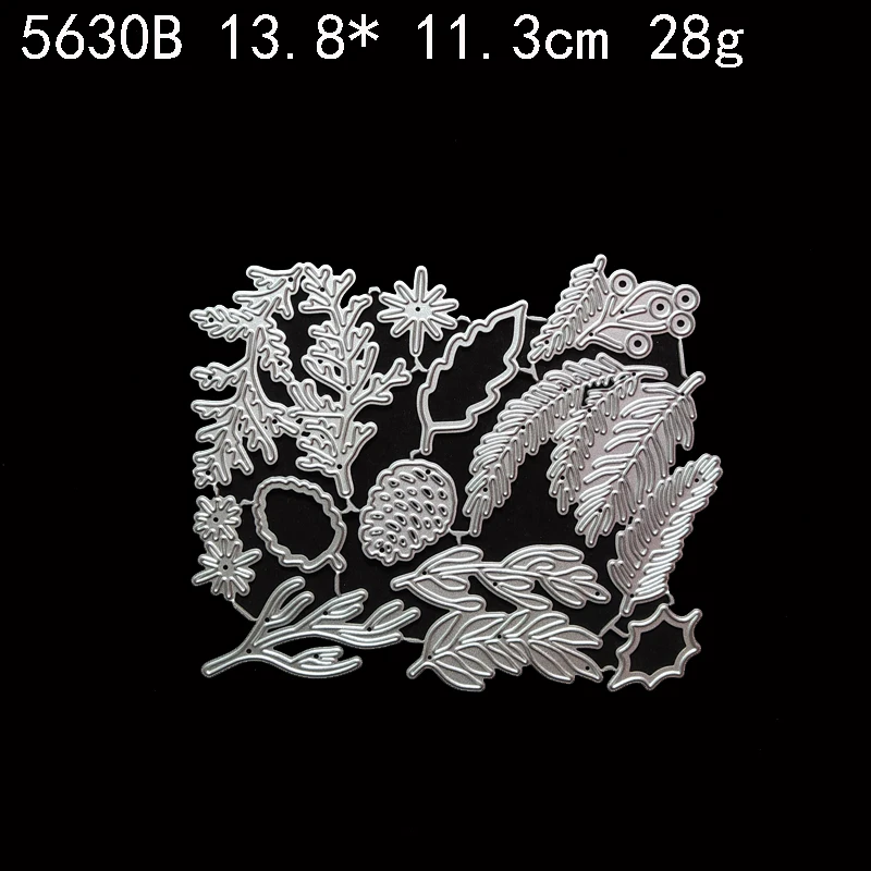 

New Christmas greenery Metal Cutting Dies for DIY Scrapbooking Album Decorative Crafts Embossing Paper Cards Making