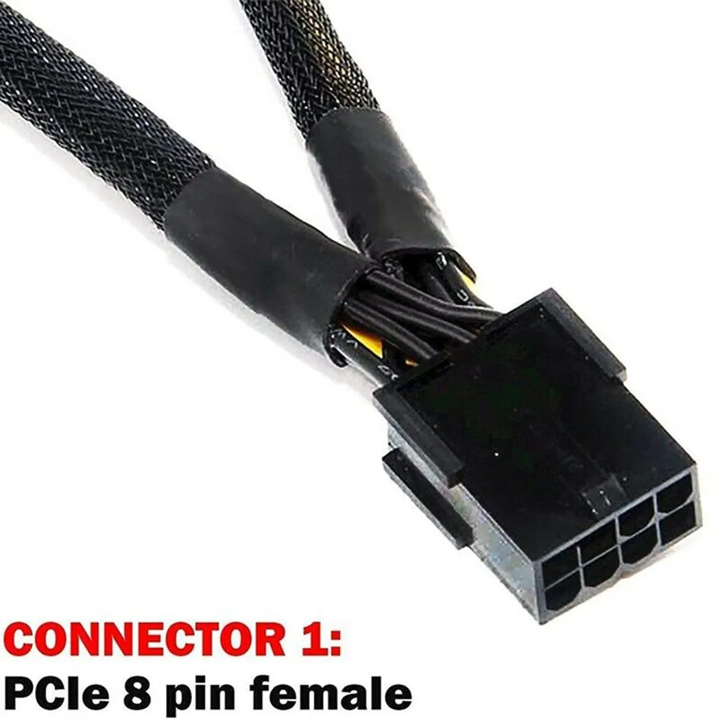 

20cm Splitter Adapter Cable 5pcs 8-pin GPU To Double PCI-E 8-pin Adapter Male Practical Splitter Cable Durable