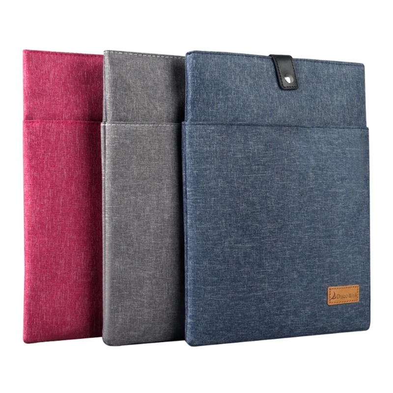 

B36C Tablet Sleeve for Tablet Pnone Notebook Document Soft Bag Cover Solid Color