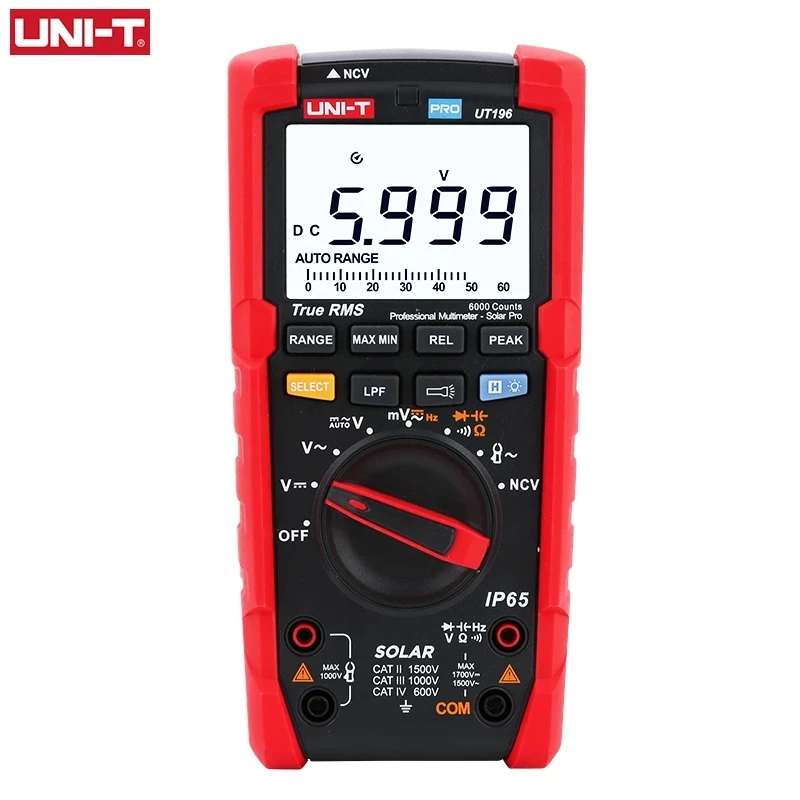 

UNI-T Digital Multimeter True RMS AC DC 1000V Auto Range USB Data Connection Handheld Professional Tester Voltmeter Ammeter