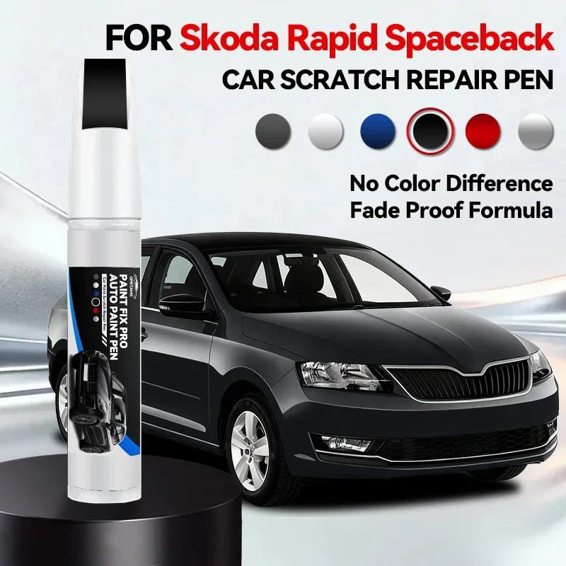 

Аксессуары для ремонта царапин на кузове автомобиля, специально для Skoda Rapid Spaceback 1990-2026: белый LY9L, черный LY9B, серый LX7G