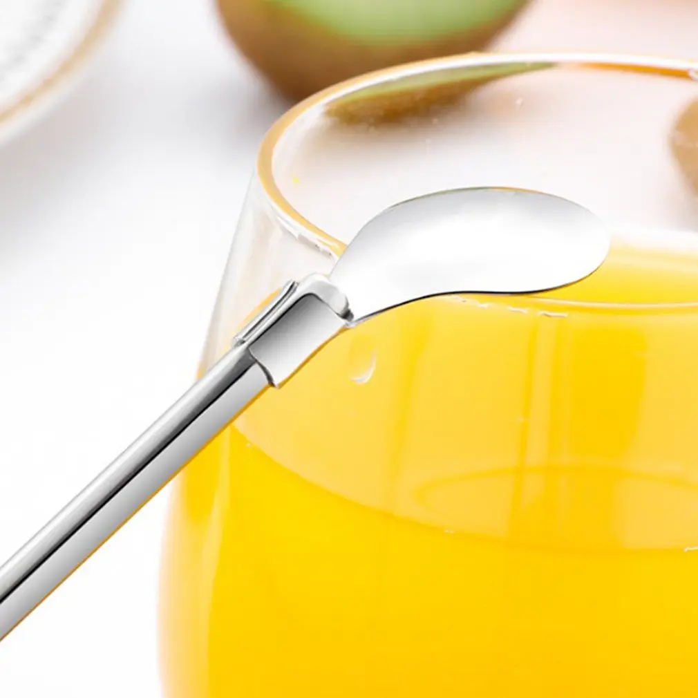 Экологичные соломинки из нержавеющей стали с длинной ручкой чайное ситечко