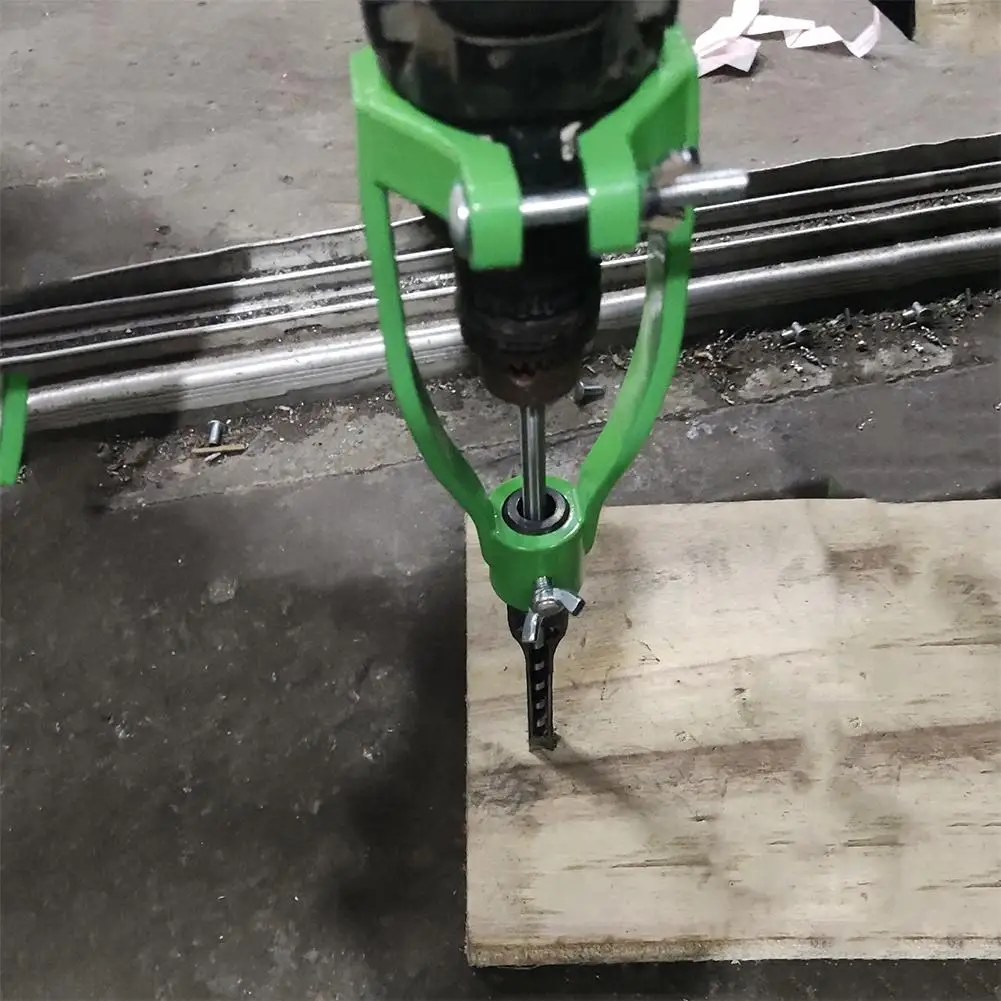 Новинка переходник для сверления квадратных отверстий с фиксированным