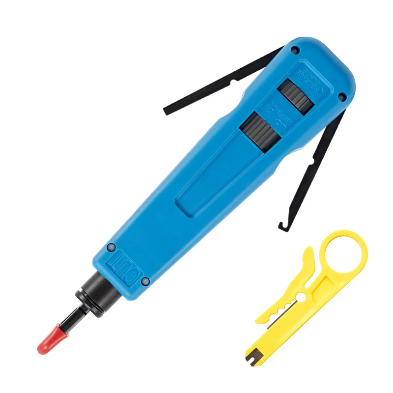 

Punch Down Tool, 110/88 & 66 Type Multi-function Network Cable Tool with Two Blades Telephone Impact Terminal Insertion Tools