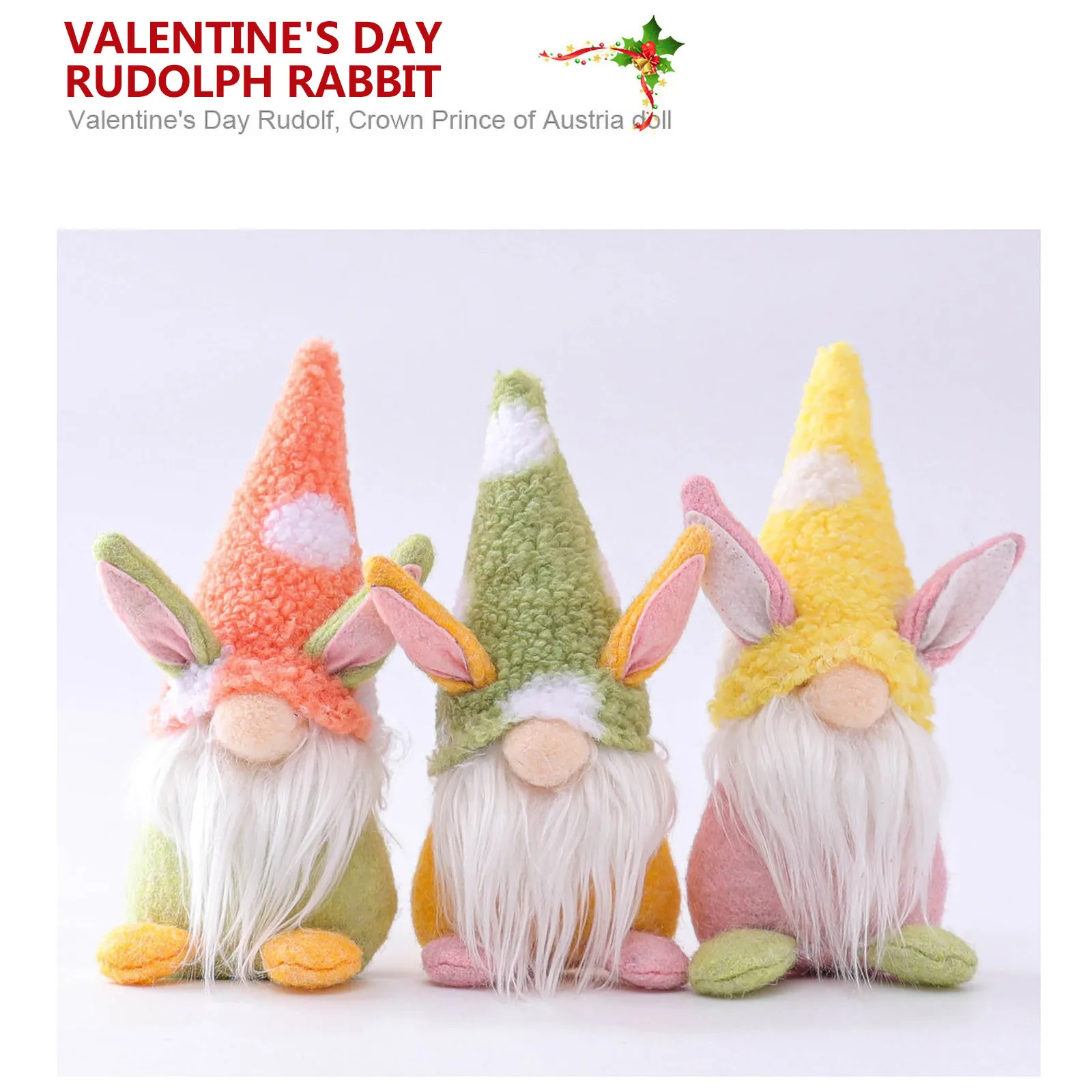 

Пасхальный кролик, гном, украшение, Пасхальная безлицевая кукла, пасхальные плюшевые карликовые украшения для вечерние, детские игрушки