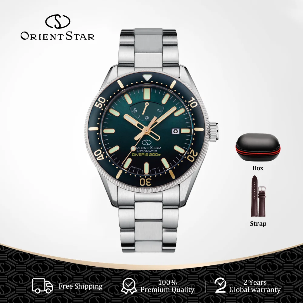 ORIENT STAR 20 Bar Diving Watch, Japanese 44mm Sapphire Crystal Dial Mechanical Watch for Men/RE-AU0307E