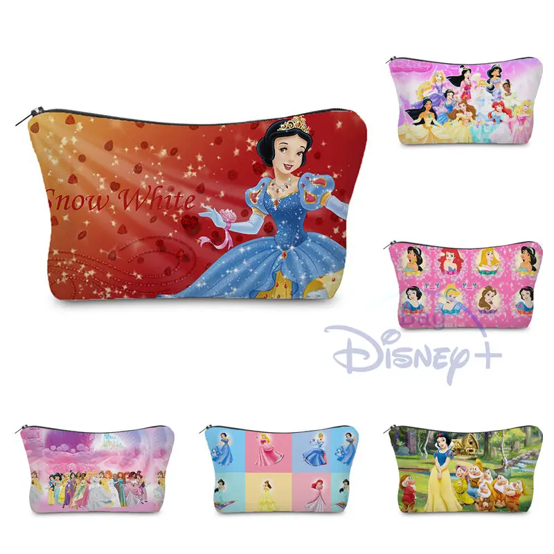 

Disney Princess Printing Makeup Bag Girl Organizer Bag Child Candy Bag Lady Mini Travel Cosmetic Bag Wholesale Custom Pattern