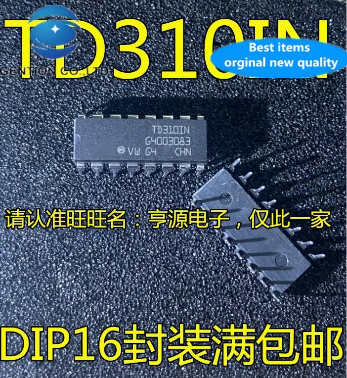 

10pcs 100% orginal new in stock TD310 TD310IN DIP-16 pin in-line gate inverter chip / driver IC chip