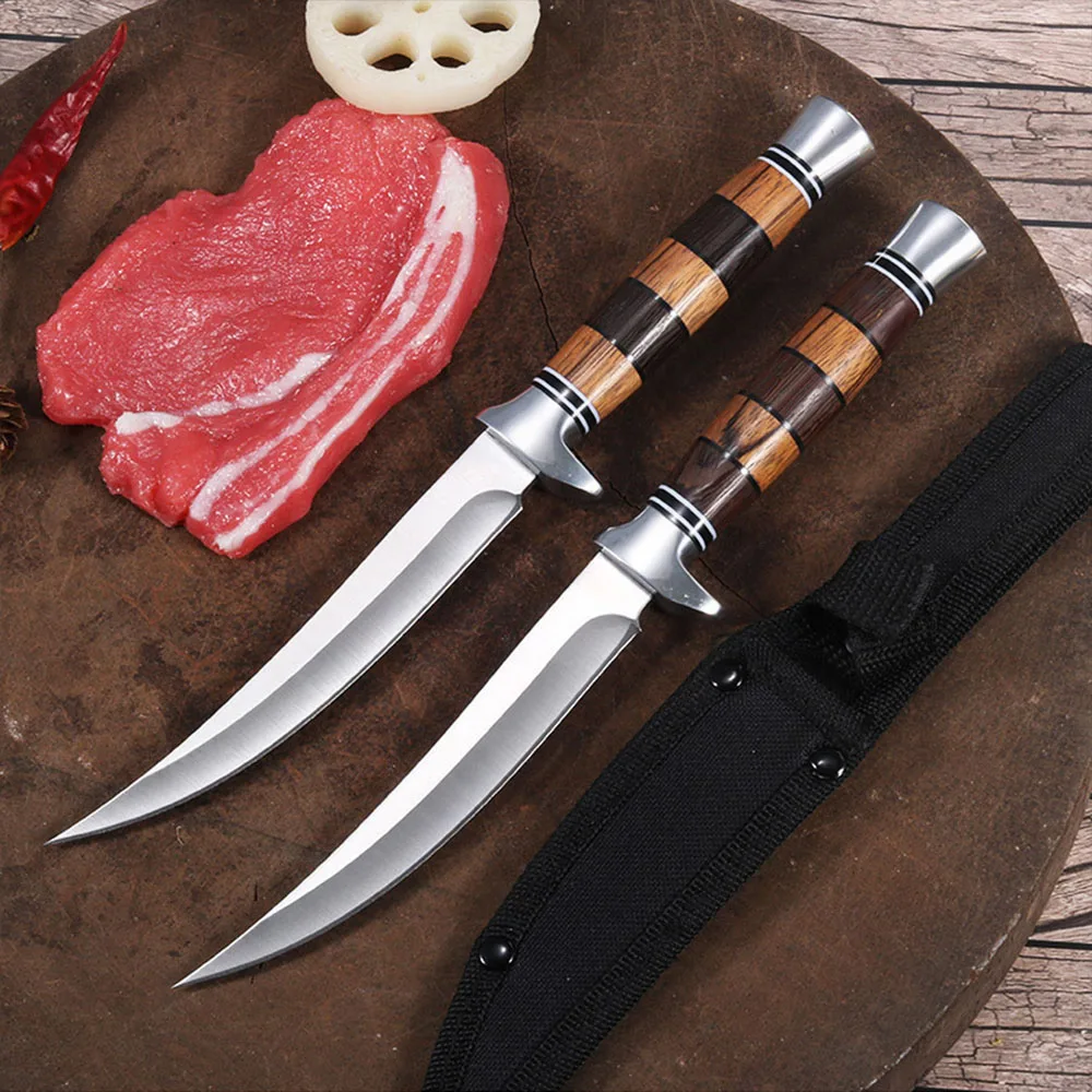 

Boning Knife Kitchen Chef Butcher Knife Fish Filleting Slicing Cooking Knives Utility Meat Cleaver Outdoor Camping Hunting Knife