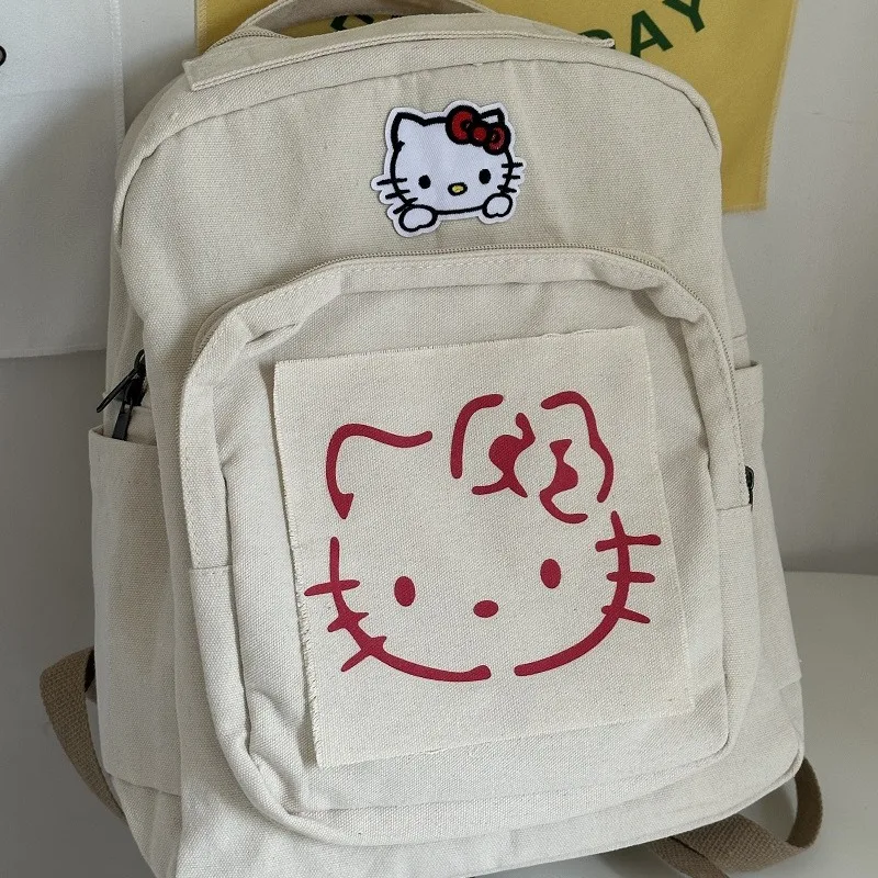 

Оригинальный школьный ранец Sanrio HelloKitty Pachacco, рюкзак, сумка через плечо, вместительные аниме кавайные Мультяшные школьные ранцы для студентов