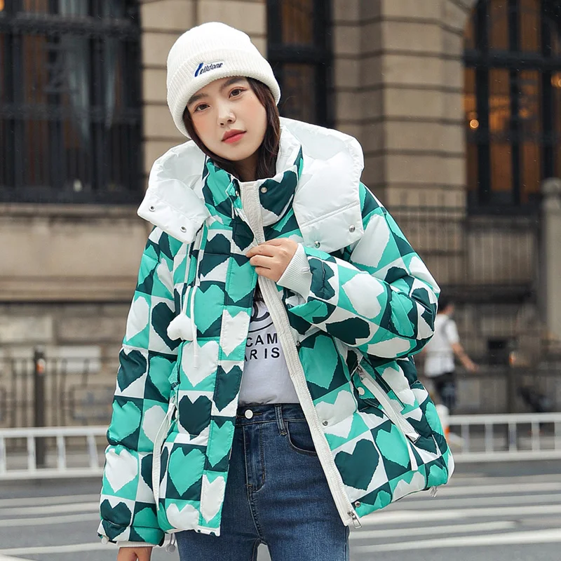 

Thick Parka women Winter down cotton jacket female loose hooded winter jacket 2022
